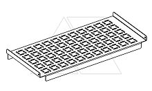 Горизонтальная разделительная панель 600x250мм (ШxГ) для щита ENUX | код EUDM-060025 | ETA