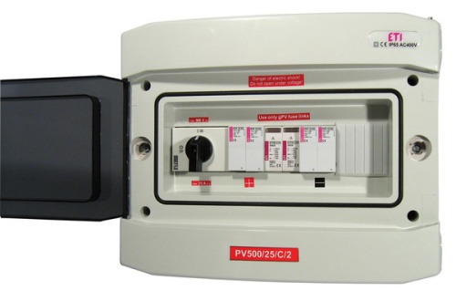 Распределительный щит PV500/13/C/2, пластик | код 001103006 | ETI