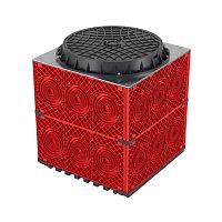 Колодец пластиковый для кабельной канализации с пластиковым люком, 750х750х750 | код 270750 | DKC