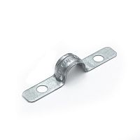 Скоба металлическая двухлапковая усиленная противопожарная СМДУ d12-13 мм отв. d 6,5 мм (100шт/1400шт уп/кор) Промрукав | код PR13.02434 | ПРОМРУКАВ