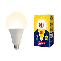 Лампа светодиодная LED-A95-30Вт 3000K E27 FR NR. Форма A, матовая. Серия Norma. Теплый белый свет (3000K). Картон. ТМ Volpe | код UL-00005604 | VOLPE