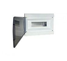 Корпус пластиковый ЩРВ-П-12 прозрачная дверь с окном 212х300х89 IP41 | код KRZMI208 | KRZMI