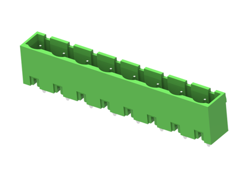 MC-PA7.62V06-0001 Вилка прямая серии MC, шаг 7.62 мм, 6 конт., зеленая, шт | код MC-PA7.62V06-0001 | SUPU