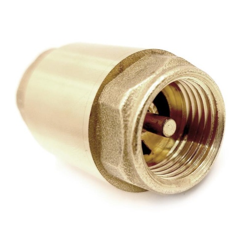 Клапан обратный с латунным стержнем латунь внутр./внутр. резьба 1/2дюйм PN40 еврослот жел. | код 41121 | RTP Клапан обратный с латунным стержнем латунь внутр./внутр. резьба 1/2дюйм PN40 еврослот жел. | код 41121 | RTP