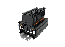 TP4-HESI(5X20)-GY Клемма TP с выносным держателем предохранителя, 4мм2, сер., шт | код TP4-HESI(5X20)-GY | SUPU