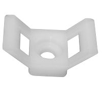 Держатель кабеля пластиковый RUICHI STM-3W, 15х29 мм, белый | код 113002 | Ruichi