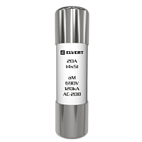Плавкий предохранитель FС06 20A 14x51 aM ELVERT (упаковка 10шт) | код FC06a-20 | ELVERT