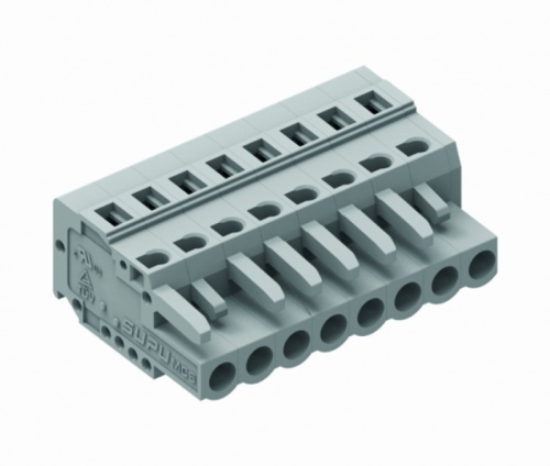 450107 Розетка каб. MCS шаг 5.0мм, 7 конт., сер., шт | код 450107 | SUPU