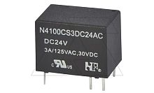 Реле N4100CHS3DC24AC, 1CO, 3A(125VAC/30VDC), 24VDC, Ag, для печатных плат, IP67 | код N4100CHS3DC24AC | Forward Relay