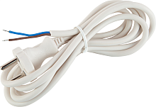 Шнур питания UX-ШВВП-2x0.75-1.8m-W с вилкой б/з ШВВП 2х0.75 1.8м бел. | Код. Б0048923 | ЭРА