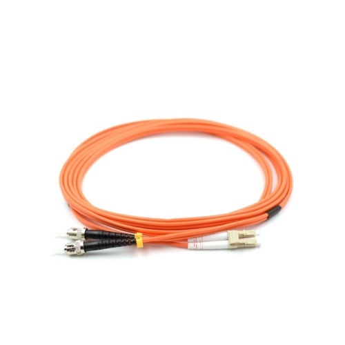 Патч-корд оптический LANMASTER, LSZH, дуплексный, ST/PC-LC/PC, MM 50/125, 1.5 м | код LAN-2ST-2LC/OM2-1.5 | LANMASTER