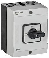 Переключатель кулачковый в боксе стандартная рукоятка 10А схема 10 | код MI-CS20-010-010 | IEK