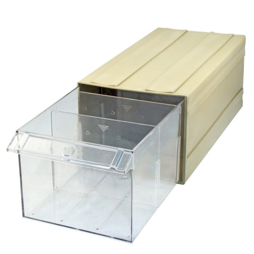 Ячейка наборная FUHENGSHENG 130х160х317 (ВхШхГ) серая/жёлтая, материал HDPE | код 86865 | FUHENGSHENG