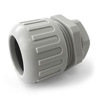 Муфта вводная усиленная (IP68) для гофрированных труб серая ВМУ-ГТ-32 (М32) Промрукав | код PR08.3275 | ПРОМРУКАВ