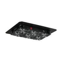 Блок вентиляторный TLK для напольных шкафов серий TFR, TFL, TFE, 6 вентиляторов, без шнура питания, черный | код TLK-FAN6-BK | TLK