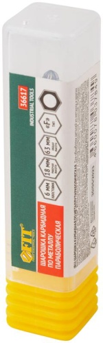 Шарошка карбидная штифт 6мм тип "F" параболическая 8х18х63мм FIT 36617 фото 3 Шарошка карбидная штифт 6мм тип "F" параболическая 8х18х63мм FIT 36617 фото 3