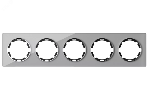 Рамка 5-м Garda горизонт. стеклянная сер. 2E52501302 | код. 2234938 | OneKeyElectro Рамка 5-м Garda горизонт. стеклянная сер. 2E52501302 | код. 2234938 | OneKeyElectro