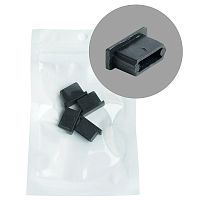 Заглушка черная без отверстия для профиля CAB262 LD238 (уп.4шт) FERON 52092