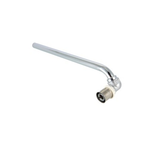 Угольник радиаторный пресс с латунной хром. трубкой 15 мм, 16х15х300 (левый) | код. VTm.281.LN.001615 | VALTEC Угольник радиаторный пресс с латунной хром. трубкой 15 мм, 16х15х300 (левый) | код. VTm.281.LN.001615 | VALTEC