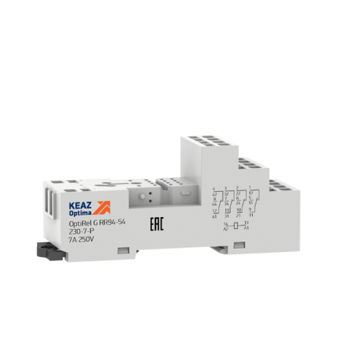 Розетка для реле OptiRel G RR94-54-230-7-P | код 281169 | КЭАЗ Розетка для реле OptiRel G RR94-54-230-7-P | код 281169 | КЭАЗ