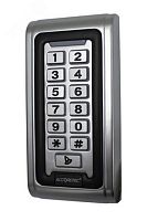 Панель кодовая со встроенным считывателем карт Mifare, питание DC 12V, антивандальный корпус,материал нержавеющая сталь, подсветка кнопок | код AT-CP200MF-W | AccordTec