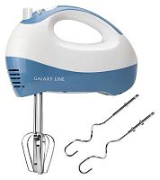 Миксер ручной Galaxy Line GL 2224 400Вт белый/синий | код 1793188 | GALAXY LINE