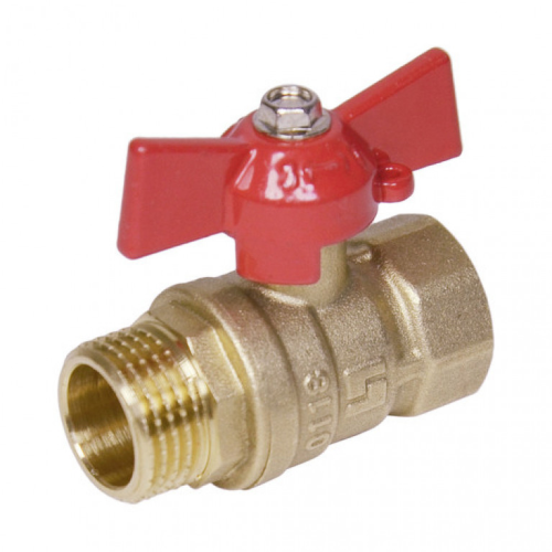 Кран шаровой ВН 1 1/2' ручка 11Б27п1 латунь | код 4786 | КНР