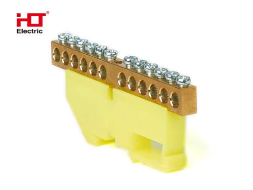 Шина N ноль на DIN-изол ШНИ-8х12-12-Д-желтый HLT | код 081-03-16 | HLT Шина N ноль на DIN-изол ШНИ-8х12-12-Д-желтый HLT | код 081-03-16 | HLT
