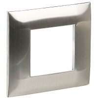 SKANDY Рамка 1-мест. SK-F31N металл никель IEK | код SK-M12-M-K50 | IEK