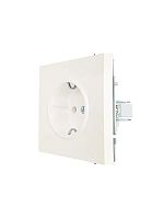 ZIMA Розетка с/з ПБТ слоновая кость безвинтовой зажим/клемма LEZARD | код 704-9088-122BQC | LEZARD