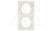 Rita - Рамка 2 поста, вертикальный монтаж, серый | код 2220-800-2203 | Mutlusan