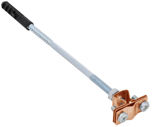 Держатель проводника круглого 8-10мм для бетонного фасада медь | код ZDP80-50-3-18 | IEK Держатель проводника круглого 8-10мм для бетонного фасада медь | код ZDP80-50-3-18 | IEK