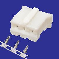 Разъём питания низковольтный RUICHI HB-03 (MU-3F) наклон 2.0 мм, клеммный, 3 контакта | код 107387 | Ruichi