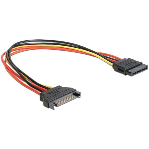 Удлинитель кабеля питания SATA Cablexpert CC-SATAMF-02, 15pin(M)/15pin(F), 50см | код CC-SATAMF-02 | Cablexpert