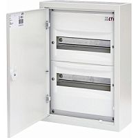 Щит металлический WRP12-2 (2х12 мод., 24мод., пластик. фальш-панель, IP30, наружн. исп.) | код 001101376 | ETI