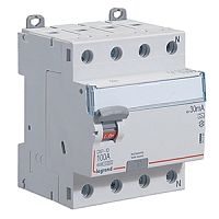 Выключатель дифференциальный (УЗО) DX3-ID 4п 100А 30мА тип A | код. 411763 | Legrand