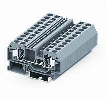 206922 Клемма, 2- пров., проходн., фронт., сеч. проводн. 0,2-6,0 мм2, оранж., , шт | код 206922 | SUPU