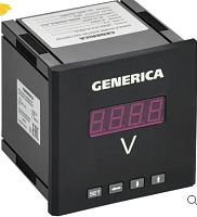 Вольтметр цифр. щит. 1-ф. DO RS-485 96х96 LED GENERICA | код IDV21-5-1-3-LED-G | GENERICA by IEK