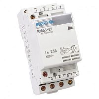 Контактор модульный КМ63-25/40(4NO) 4P 25A (ANDELI) | код ADL08-243 | ANDELI