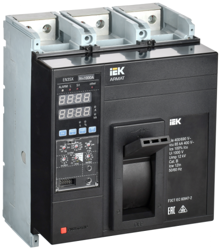 ARMAT Авт. выкл. лит. корпус 3P N 85кА 1000А эл. станд. IEK | код AR-MCCB-3N-085-1000A-ELSC | IEK ARMAT Авт. выкл. лит. корпус 3P N 85кА 1000А эл. станд. IEK | код AR-MCCB-3N-085-1000A-ELSC | IEK