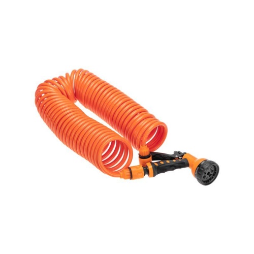 Шланг спиральный 15мх8мм пистолет-распылитель 2 коннектора адаптер | код 62-0270 | ЧЕТЫРЕ СЕЗОНА