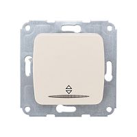 DEA Выключатель (переключатель) 1кл прох. (инд) с/у 10А мех. бежевый KRANZ | код KR-78-0236 | KRANZ