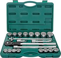 S04H6622S (S04H6422S) Набор головок торцевых дюймовых 3/4DR, SAE 7/8--2, 22 предмета | код S04H6622S | JONNESWAY