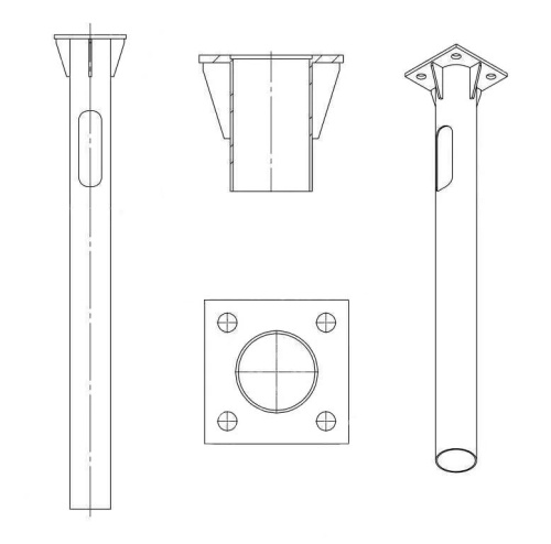 Деталь фундамента закладная для ОГКф-6 UMECON МК 89866 ФМ-0.108-1.5-140(10) фл. 190х190 грунт | код 1461135А | СВТА прочее Деталь фундамента закладная для ОГКф-6 UMECON МК 89866 ФМ-0.108-1.5-140(10) фл. 190х190 грунт | код 1461135А | СВТА прочее