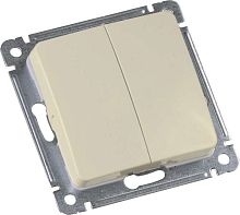 MASTER Выключатель двухклавишный скрытой установки, в рамку, слоновая кость | код ВС10-451-01 | HEGEL
