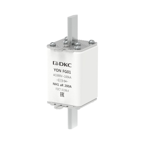 Предохранитель YON ножевого типа FG1 200А 690V характеристика aR | код 1FG01-0200-690V-AR | DKC Предохранитель YON ножевого типа FG1 200А 690V характеристика aR | код 1FG01-0200-690V-AR | DKC