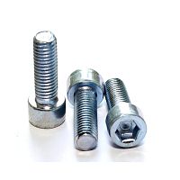 Винт DIN 912 М4х12 с цилиндрической головкой и внутренним шестигранником класс прочности 8.8 покрытие цинк | код DIN912-М4х12-8.8 | Крепдил