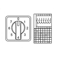 800 298, CS080112L, Многоступенчатые переключатели - 1 полюс, 0-7 80 A 45градус. (MOQ 1000) | код 0.0.0.8.00298 | KLEMSAN