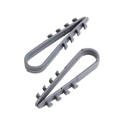 Дюбель-хомут нейлоновый PROconnect 5-10 мм, серый, упаковка 100 шт. | код 07-4501-3 | PROCONNECT