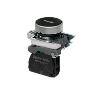 Кнопка плоская черная, маркировка стрелка вверх, 1NO, IP65, металл MTB4-BA21551 | код 137122 | MEYERTEC